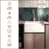 Shaws Shaker 600 Ceramic Kitchen Sink