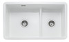 Rangemaster Rustique Double Bowl Undermount & Inset Ceramic Kitchen Sink 