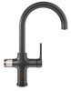Triflow Hybrid Pro 4-in-1 Boiling Water Kitchen Mixer Tap - Black