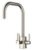 Triflow Original Newton U Spout Filter Kitchen Tap - Nickel
