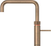 Quooker Fusion Square Boiling Water Patinated Brass Tap with Tank