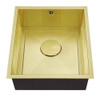 1810 AXIXUNO 355U Single Bowl Undermount Sink 26MM - Gold Brass