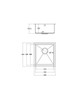 1810 AXIXUNO 355U Single Bowl Undermount Sink 16MM - Gunmetal