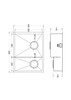 1810 ZENDUO10 340/203U Slim Bridge BBL Undermount/Inset 1.5 Bowl Sink