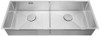 1810 ZENDUO10 500/500U Slim Bridge Undermount/Inset Double Bowl Sink