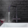 QETTLE Signature 4 in 1 Square Gunmetal Boiling Water Tap with 2L Tank