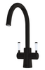 QETTLE Signature Classic Round Mixer Dual Lever Tap - Black