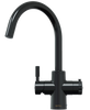 QETTLE Original 4 in 1 Round Black Boiling Water Tap with 7L Tank