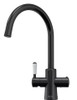QETTLE Signature Classic 4 in 1 Round Black Boiling Water Tap with 2L Tank