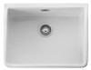 Rangemaster Belfast Fire-Clay Single Bowl Ceramic Kitchen Sink - White