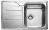 Rangemaster Albion Single Bowl Compact Inset Stainless Steel Kitchen Sink - Polished