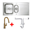 Austen & Co. Napoli with Riobel Trattoria Round Spout Kitchen Tap and Plumbing Kit