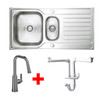 Austen & Co. Napoli with Riobel Trattoria Square Spout Kitchen Tap and Plumbing Kit
