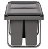 Austen & Co. 40L Built-In Hinged Cupboard Kitchen Bin - 3 Compartments