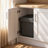 Austen & Co. 40L Built-In Hinged Cupboard Kitchen Bin - 3 Compartments