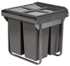 Austen & Co. 68L Built-In Hinged Cupboard Kitchen Bin - 3 Compartments