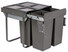 Austen & Co. 68L Pull Out Cupboard Kitchen Bin - 3 Compartments