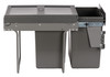 Austen & Co. 40L Pull Out Cupboard Kitchen Bin - 2 Compartments