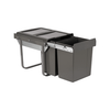 Austen & Co. 40L Built-In Hinged Cupboard Kitchen Bin - 2 Compartments