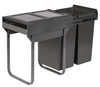 Austen & Co. 56L Built-In Hinged Cupboard Kitchen Bin - 2 Compartments