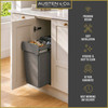 Austen & Co. 34L Built-In Hinged Cupboard Kitchen Bin - 1 Compartment