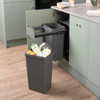 Caple Base Mounted 52L Duo Slide Out Bin