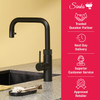 Quooker Flex Square Pull Out Boiling Water Black Tap with Tank
