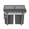 Austen & Co. 40L Built-In Pull Out Cupboard Kitchen Bin - 2 Compartments