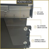 Austen & Co. 30L Built-In Hinged Cupboard Kitchen Bin - 2 Compartments