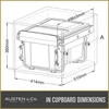 Austen & Co. 30L Built-In Hinged Cupboard Kitchen Bin - 2 Compartments