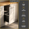 Austen & Co. 40L Pull Out Cupboard Kitchen Bin - 3 Compartments