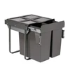 Austen & Co. 68L Built-In Pull Out Cupboard Kitchen Bin - 2 Compartments
