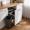 Austen & Co. 68L Built-In Pull Out Cupboard Kitchen Bin - 4 Compartments