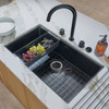 Caple Mode 740 Inset & Undermount Kitchen Sink - Black Steel