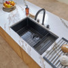 Caple Mode 740 Inset & Undermount Kitchen Sink - Black Steel