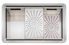 Caple Zona 100 Inset &  Undermount Single Bowl Stainless Steel Kitchen Sink