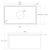 Caple Zona 100 Inset &  Undermount Single Bowl Stainless Steel Kitchen Sink