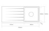 Caple Rello 100 Single Bowl with Left Hand Drainer Stainless Steel Kitchen Sink