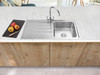 Caple Rello 100 Single Bowl with Left Hand Drainer Stainless Steel Kitchen Sink