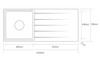 Caple Rello 100 Single Bowl with Right Hand Drainer Stainless Steel Kitchen Sink
