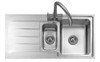 Caple Rello 1.5 Bowl with Left Hand Drainer Stainless Steel Kitchen Sink