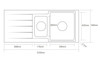 Caple Rello 1.5 Bowl with Left Hand Drainer Stainless Steel Kitchen Sink