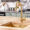 Caple Ridley Quad Pull-Out Kitchen Tap - Gold