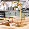 Caple Ridley Quad Pull-Out Kitchen Tap - Gold