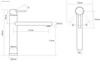 Caple Nolito Single Lever Kitchen Tap - Stainless Steel