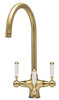 Caple Shaftsbury Triple Lever Puriti Kitchen Tap - Antique Brass