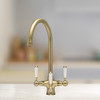 Caple Shaftsbury Triple Lever Puriti Kitchen Tap - Antique Brass