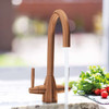 Caple Avel Dual Lever Kitchen Tap - Copper