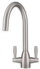 Caple Avel Dual Lever Kitchen Tap - Stainless Steel