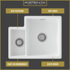 Austen & Co. Atri 1.5 Bowl Inset & Undermount Ceramic Kitchen Sink